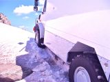 wir testen den Unimog im Schnee