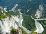 Flims, Ausblick in die Rheinschlucht